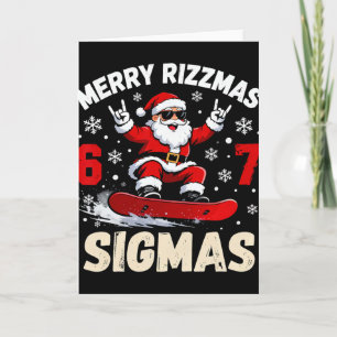 Nice Naughty 67 Funny 6-7 Meme Slang Trending Chri Card