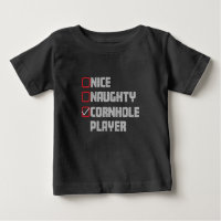 Nice Naughty Cornhole Player List Ugly Christmas