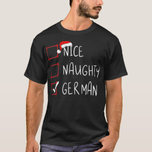 Nice Naughty German Christmas Germany Heritage Roo T-Shirt