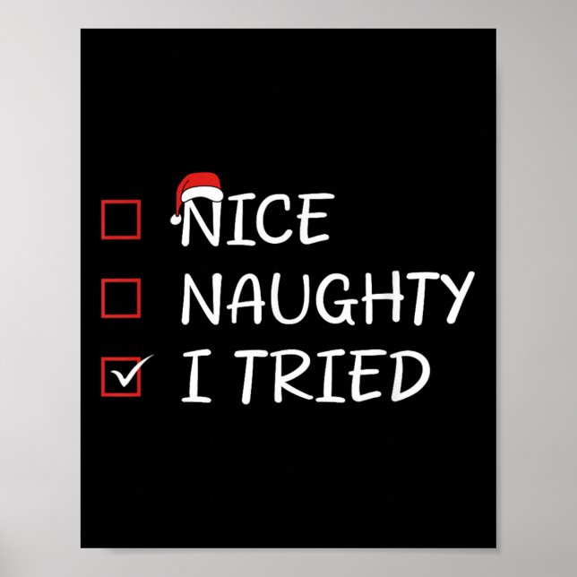 Nice Naughty I Tried  Poster (Front)