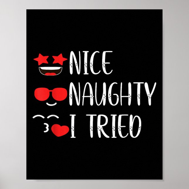 Nice Naughty I Tried  Poster (Front)