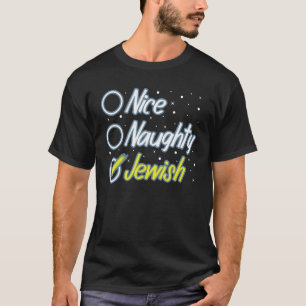 Nice Naughty Jewish Ugly Hanukkah Sweater Chanukah