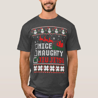 Nice Naughty Jiu Jitsu Ugly Christmas Sweater