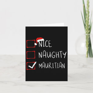 Nice Naughty Mauritians Christmas Mauritius Herita Card