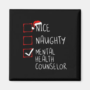 Nice Naughty Mental Health Counsellor Christmas Sa Magnet