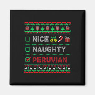Nice Naughty Peruvian Christmas Checklist Peru Magnet