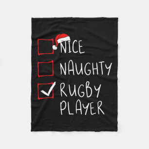 Nice Naughty Rug1 Fleece Blanket