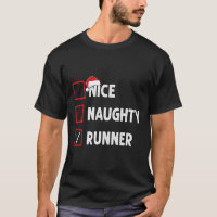 Nice Naughty Runner Running Womens Mens Funny Chri