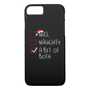 Nice Naughty Santa Hat Humor Vibe iPhone 8/7 Case
