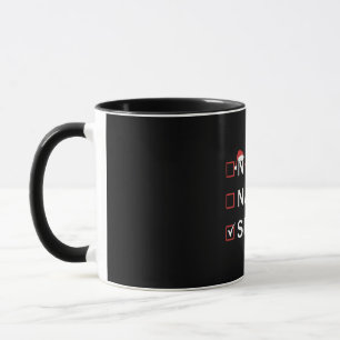 Nice Naughty Skibidi Funny Christmas Gen Alpha Mug