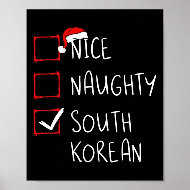 Nice Naughty South Korean Christmas South Korea He Poster (Front)
