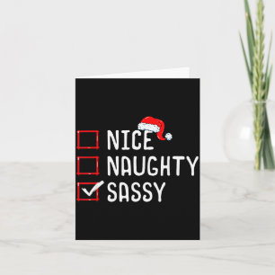 Nice Naughty Sy Christmas List Card