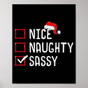 Nice Naughty Sy Christmas List Poster