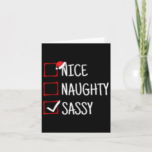 Nice Naughty Sy Funny Christmas Card