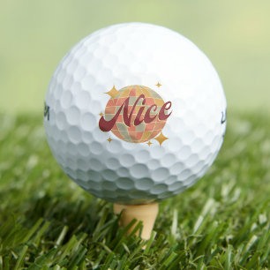Nice Nizza City France golfing resort retro Golf Balls