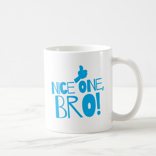 Nice one Bro! Kiwi New Zealand funny Coffee Mug (Right)