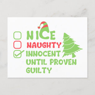 Nice Or Naughty Postcard