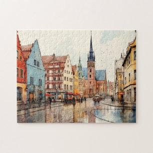 Nice painted Munich Jigsaw Puzzle