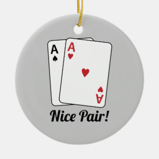 Nice Pair Ceramic Ornament