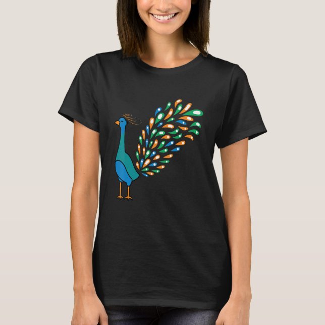 Nice Peacock Caretaker T-Shirt (Front)