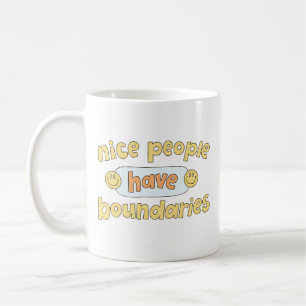 Nice people have boundaries coffee mug