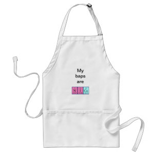 Nice periodic table name apron