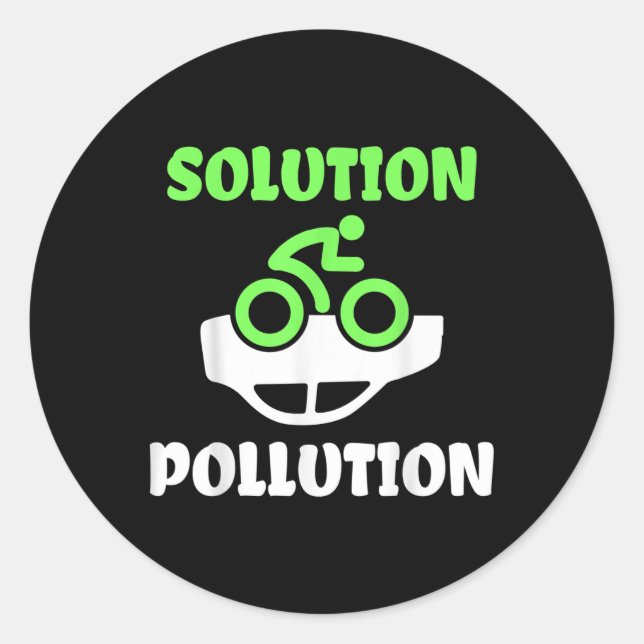 Nice Pollution Environmental Protection Nature  Classic Round Sticker (Front)