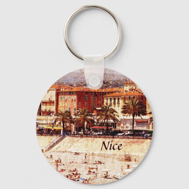 Nice, Provence beach keychain (Front)