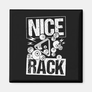 Nice Rack Billiards Pool Player 1 Magnet