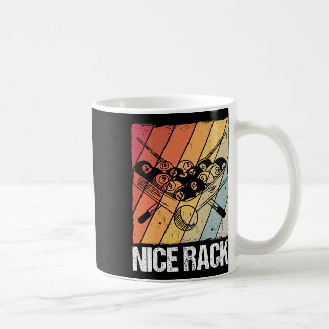 Nice Rack Billiards Pool Player  Coffee Mug (Right)