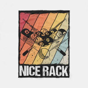 Nice Rack Billiards Pool Player  Fleece Blanket