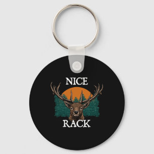 Nice Rack Deer Hunting Elk Hunter Animal Stalking Key Ring