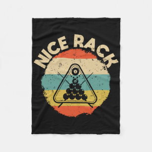 Nice Rack Funny Billiards Player Pool Billiard Vin Fleece Blanket