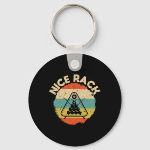Nice Rack Funny Billiards Player Pool Billiard Vin Key Ring
