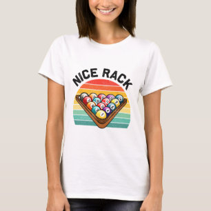 Nice Rack Funny Billiards Player Vintage Pool Bill T-Shirt