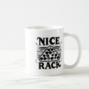 Nice Rack Pool Billiard Player Billiards Cue Sport Coffee Mug