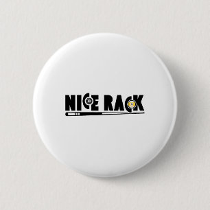 Nice Rack Pool Billiards Player Funny 1  6 Cm Round Badge
