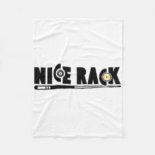 Nice Rack Pool Billiards Player Funny 1 Fleece Blanket