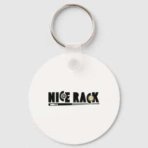 Nice Rack Pool Billiards Player Funny 1 Key Ring