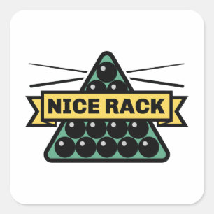 Nice Rack Square Sticker