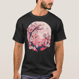 Nice red Sakura Flower for japanese Plants Lovers T-Shirt