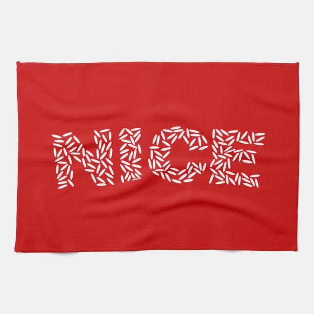 Nice Rice Tea Towel (Horizontal)