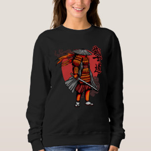Nice Samurai Retro - Samurai Holding Katana Sweatshirt
