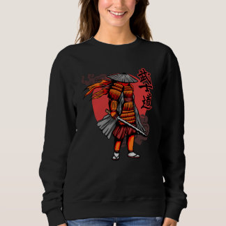 Nice Samurai Retro - Samurai Holding Katana Sweatshirt