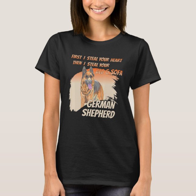 Nice Saying German Shepherd T-Shirt (Front)