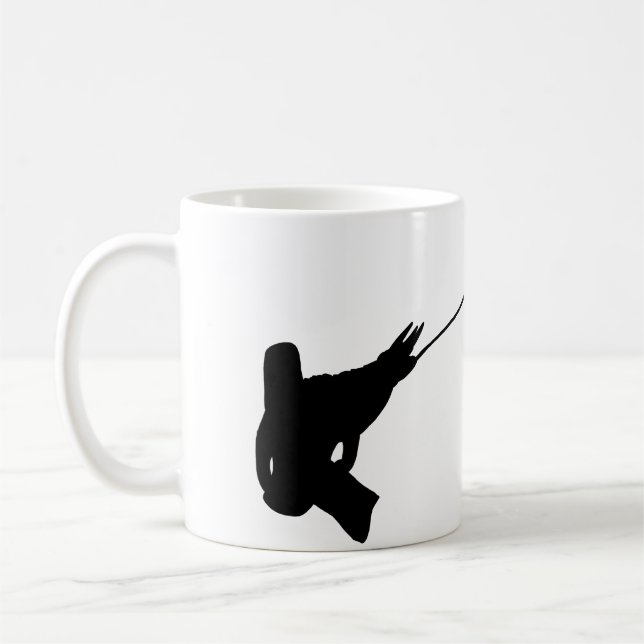 Nice shot! Jackson’s Chameleon silhouette  Coffee Mug (Left)