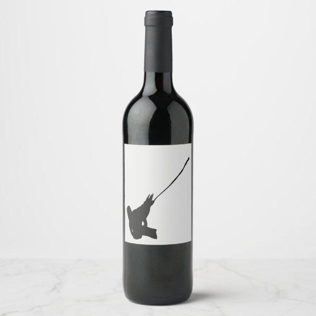 Nice shot! Jackson’s Chameleon silhouette  Wine Label (Front)