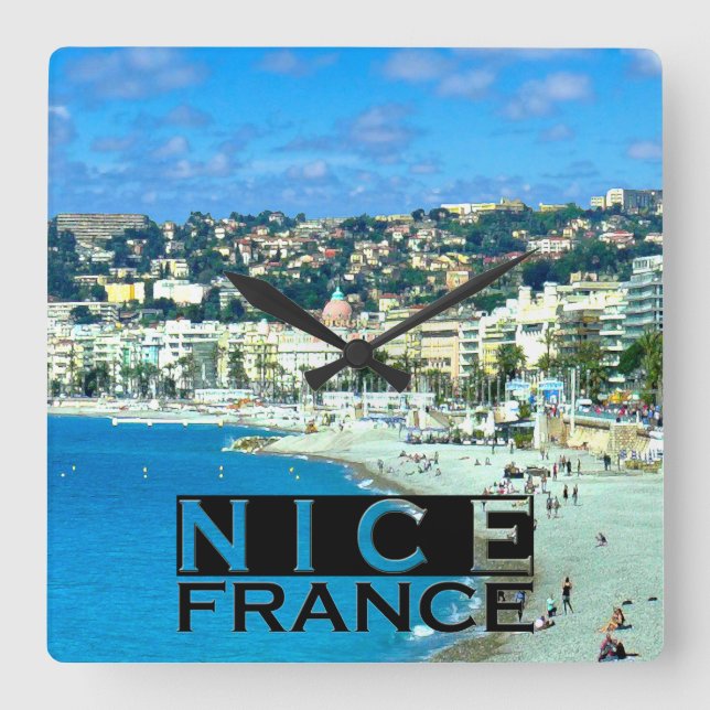 Nice Square Wall Clock (Front)
