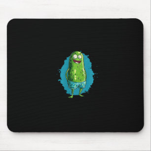 Nice Swimming Pickle In Trunks For Pool And Vacati Mouse Pad