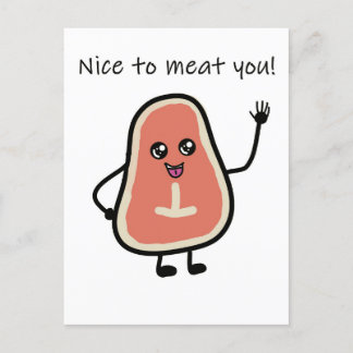 Nice to meat you postcrossing postcard